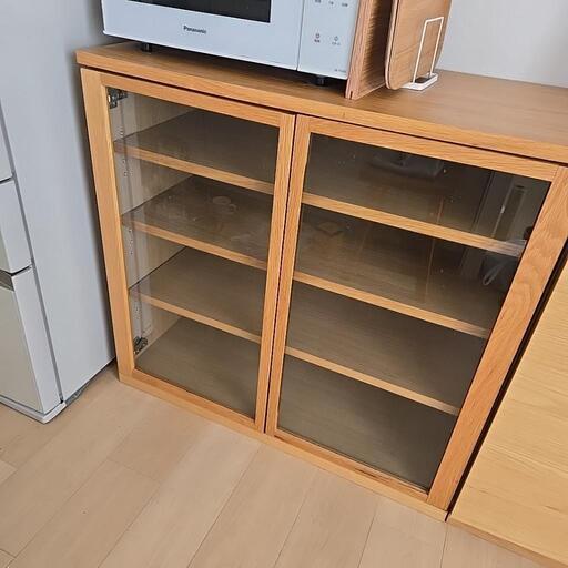 【掲載11/29まで】無印良品　木扉キャビネット