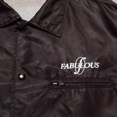 【FABULOUS】ナイロンジャケット  黒  メンズＭ～Ｌの画像
