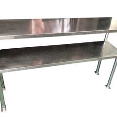 ★上棚（2段） W1350xD350xH800mm 棚 業務用 ...