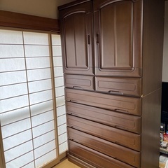 婚礼箪笥　箪笥　着物収容あり　キズありの画像