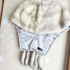 新品近リアルラビットファーケープの画像