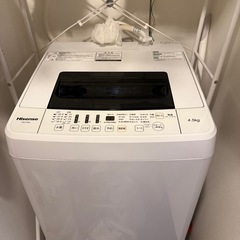 電子レンジ・洗濯機・冷蔵庫・トースターの画像