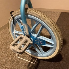 ブリヂストン　一輪車　18インチ　スタンド付きの画像
