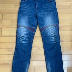 EUROボア防風ウォームパンツ3Lデニムネイビー　ライダーズパン...