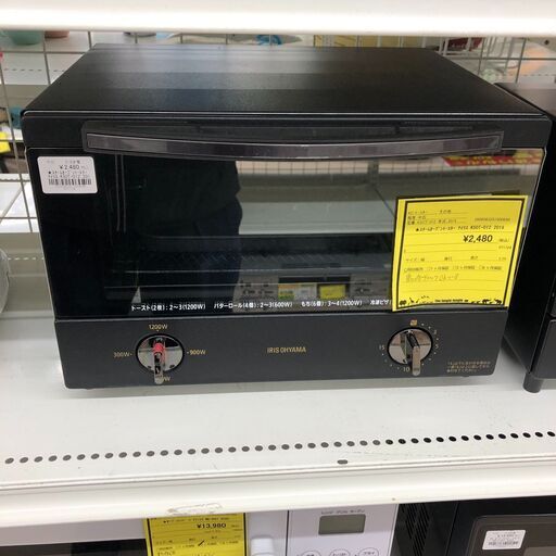 Wa1347  アイリスオーヤマ  トースター  KSOT-012  2019年製