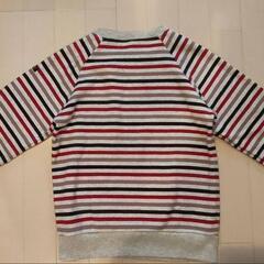 ボーダー　サイズ140　トレーナー　キッズ　こども　西松屋の画像
