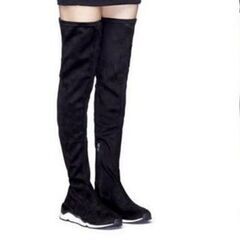 ASH サイハイブーツ スニーカーブーツ ニーハイ 黒 ストレッチ 美品の画像