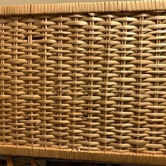 籐の収納の画像