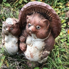 狸置物の画像