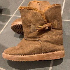 19センチ　冬ブーツ　茶色の画像