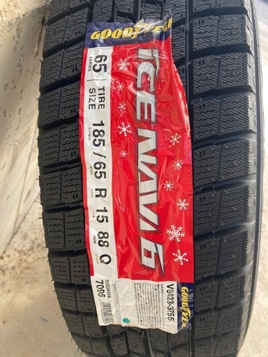 ◆新品◆185/65/R15 スタッドレスタイヤ4本セット　ウェッズ　グッドイヤー　アイスナビ6
