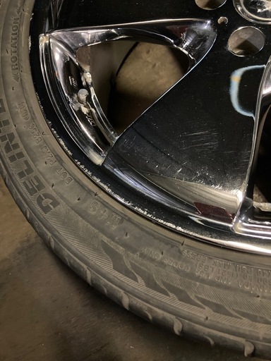 値下げ‼︎18インチメッキホイール225/45R18夏タイヤ付き 