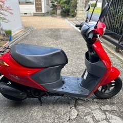 スズキ　レッツ5 書類　鍵あり　4st FI バッテリー新品　エンジン始動動画あり　原付　50ccの画像