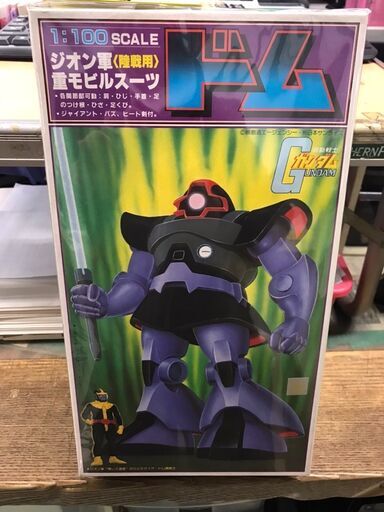 機動戦士ガンダム　ドム　1：100SCALE　未使用品　ジャングルジャングル貝塚店　貝塚市　二色浜
