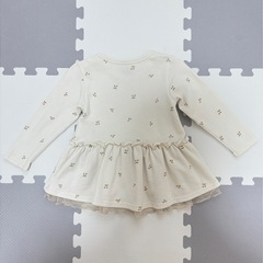 〈49〉ベビー服　petit main　長袖チュニック　90の画像