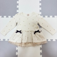〈49〉ベビー服　petit main　長袖チュニック　90