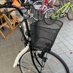 21テクノロジー?26インチ自転車(黒)?ダイナモライト?鍵付き?1217
