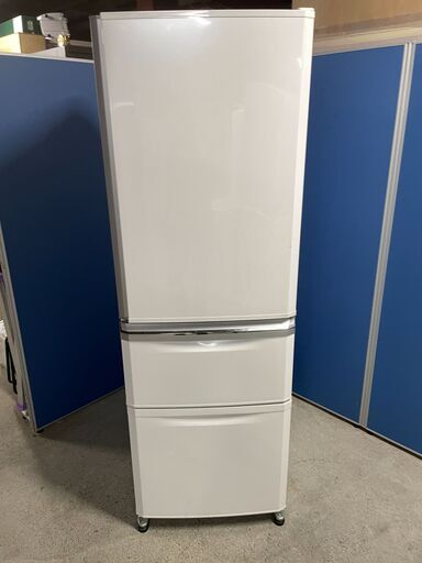 【格安】三菱 3ドア冷蔵庫 MR-C37X-W 2014年製 通電確認済み 人気 早い者勝ち 引取歓迎 配送OK