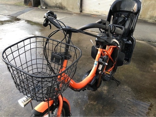 533  ヤマハ新機種電動アシスト自転車pasBabby20インチオレンジアルミボディー