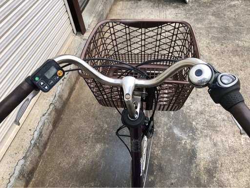 539  パナソニック最新機種電動アシスト自転車vivi26インチパープルボディー