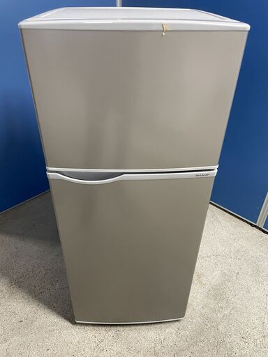 【良品】SHARP 2ドア冷蔵庫 SJ-H13E-S 2022年製 通電確認済み 高年式 早い者勝ち 引取歓迎 配送OK