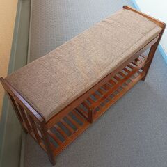 玄関ベンチ　シューズラック90cm幅
