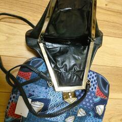 手さげバック　ハンドバック　民芸　綿100  ビニール　の画像