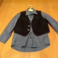 卒園式・入学式に‼️WANDER FACTORY 子供用 スーツ5点セット 110cm 美品の画像