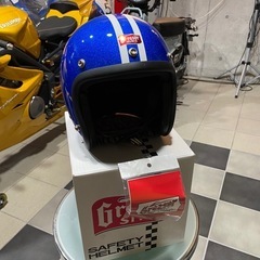 ジェットヘルメット ブルー 