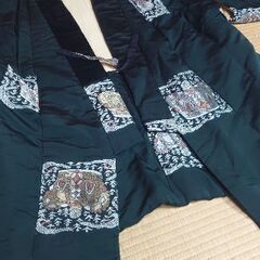 ♦特大♦『正式名称【半纏（はんてん）】これは珍しい❗』着物・羽織り アンティーク羽織り 😄みんなが振り向きます❗の画像