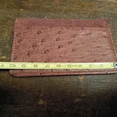 オーストリッチ　カードケースの画像