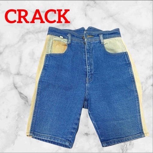 CRACK❤デニムハーフパンツ　ボトムス　ズボン