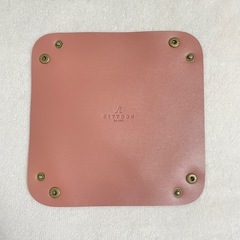 CITYDOG シティドッグ オリジナル小物入れ レザートレー　ピンク