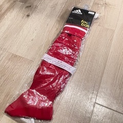 【新品】サッカー　靴下　赤　adidas 25-27cm