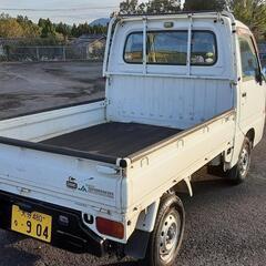 ご成人ありがとうございました★車検残有り★タイミングベルト交換歴有り★スバル★サンバートラック★4WD★JA専売仕様★合皮シート★エアコン★パワステ★エアバッグ★の画像