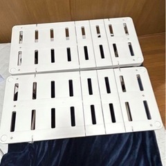アイリスオーヤマ 伸縮押入れ整理棚2個の画像