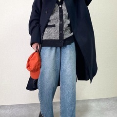 お値下げ　VACANCY ジャガードベスト　ブラックの画像