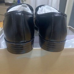 新品男性靴24.5センチブラックの画像