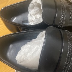 新品男性靴24.5センチブラックの画像