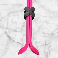 ブーツホルダー❤2本セット　ピンク 花型クリップ付き　フラワー　ブーツキーパーの画像