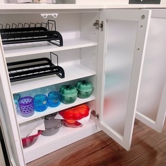 大幅値下げ！素敵なホワイトのキッチンカウンター 120×27×85.5 美品の画像