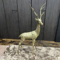 真鍮 鹿 置物 オブジェ