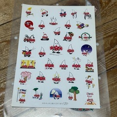 伊那市イメージキャラクター　イーナちゃんステッカー　合併前