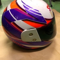 SHOEI ショウエイ ヘルメット Mサイズ ホワイト系 白系 当時物の画像