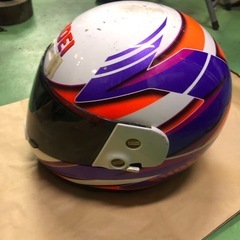 SHOEI ショウエイ ヘルメット Mサイズ ホワイト系 白系 当時物の画像
