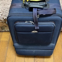 【無料】サムソナイトのソフトスーツケースを黒・緑のセットでの画像