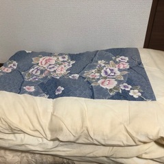 合繊掛け布団　シミ汚れ有りの画像