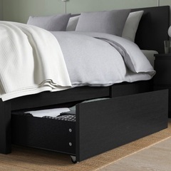 IKEA マルム ダブルベッド 収納付き