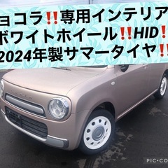 アルトラパン‼️ショコラ‼️ホワイトホイール‼️専用レザー調イン...