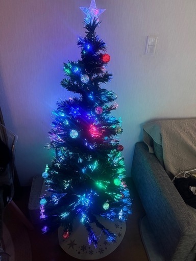 定価15000円　クリスマスツリー 150cm 小さく分割ファイバーツリー LED おしゃれ 北欧 簡単収納 トイザらス限定